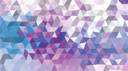 Vivid Purple, Pink, and Blue Geometric Low Poly Abstract Background Wallpaper