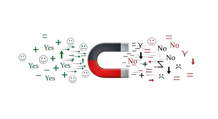 Magnet isolated on white background