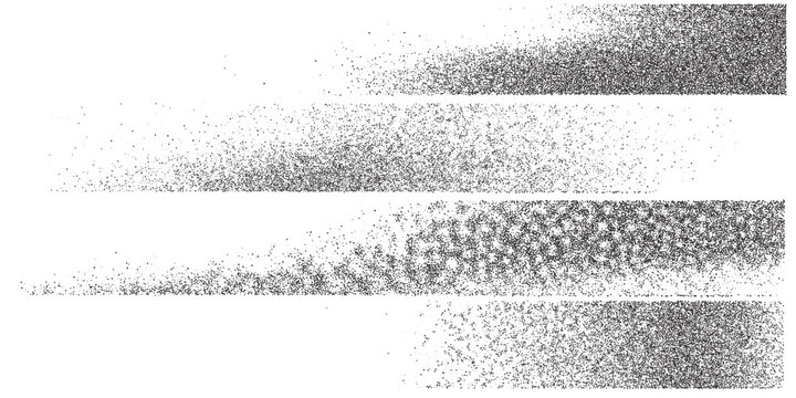 Noise Gradient Border Background. Stochastic grain pattern with handdrawn frame for tattoo design bg..