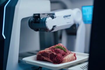 advanced factory for producing labgrown meat fully automated highlighting cuttingedge technology