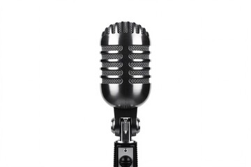 Vintage microphone retro style classic mic recording studio audio equipment