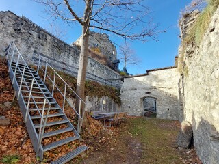 Burgruine Eppenstein, Innenhof, Zwinger 