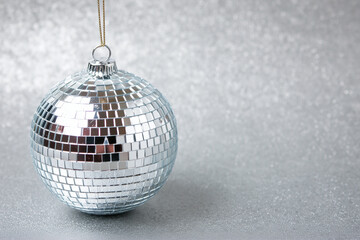 Fototapeta premium A Disco Ball Christmas Ornament