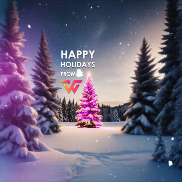 Christmas Tree Greeting Square Logo Reveal | Festive Holiday Wishes Animation