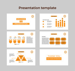 Modern Business Presentation Template with Infographic Slides