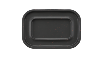 Modern dark grey rectangular tray with subtle copper speckles, perfect for elegant serving or sophisticated storage solutions.
