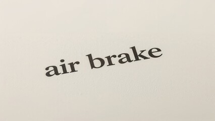 Fototapeta premium Air brake