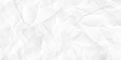 white paper background. Crumpled on white background paper texture.