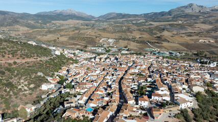 Vista aérea del municipio de Casabermeja en la provincia de Málaga, España  © Antonio ciero