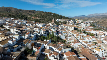 Vista aérea del municipio de Casabermeja en la provincia de Málaga, España  © Antonio ciero