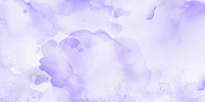 purple watercolor paper with space for your template. Abstract watercolor painting.