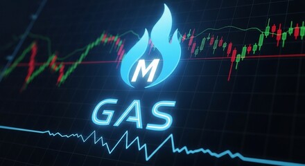 Analyzing gas prices with dynamic chart for financial markets and energy sector insights
