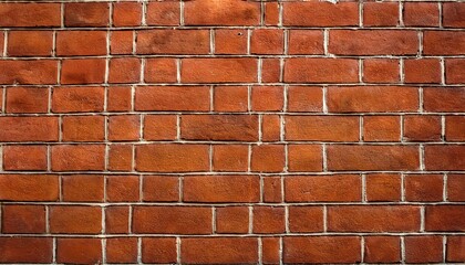 Uniform Brick Wall Reddish Orange