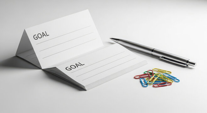 Setting goals with pen and paper
