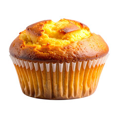  “Golden Egg Muffin with Crispy Edges, isolated on transparent background” 