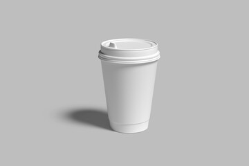 Coffee Cup Blank Mockup realistic and shadow