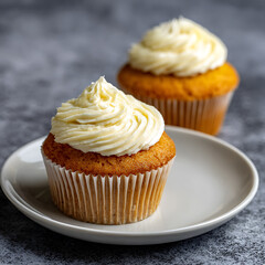 Vanilla Cupcakes with Creamy Buttercream Frosting