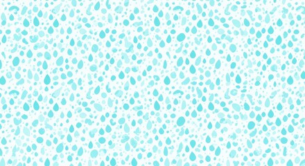Fototapeta premium Watercolor Raindrop Pattern: Abstract Blue and White Background