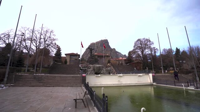 Great Victory Monument Buyuk Utku Aniti in Afyon City Park