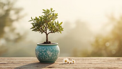  Small Plant Decorative Blue