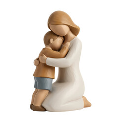 Mother and son hugging, a symbol of unconditional love and family bond