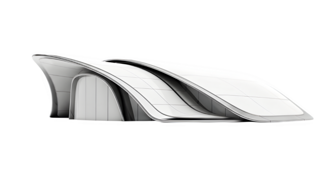 Futuristic building with a unique design is impressive