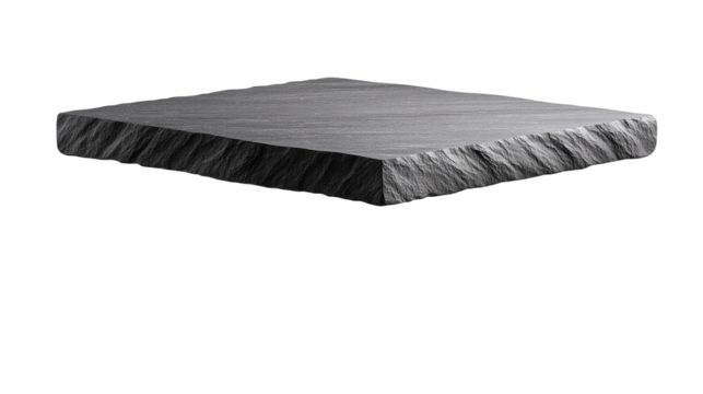 Stone countertop on white background For mounting product display or key visual layout.