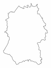 Wiltshire county outline map