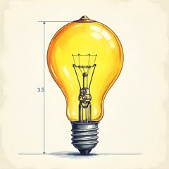 Electric Light Bulb Icon Isolated on Solid Background