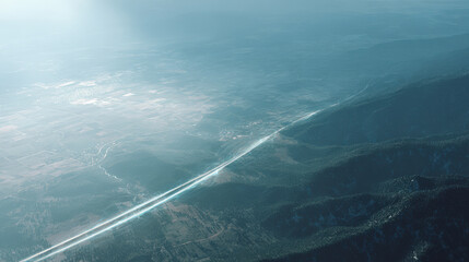 create interactive map featuring realtime hologram of transportation movement in ecozones