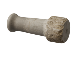 Vintage wooden mallet and old hammer tool isolated 