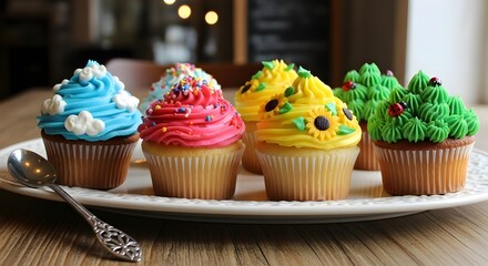 cupcakes with icing