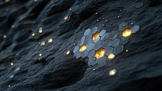 A close-up view of honeycomb showcasing bees, golden honey, and brood comb, highlighting the beauty of nature and beekeeping craftsmanship