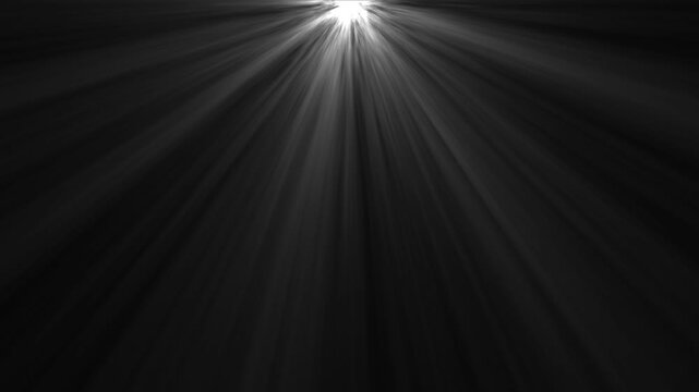 Dramatic light rays emanating from top right corner on black background atmospheric volumetric