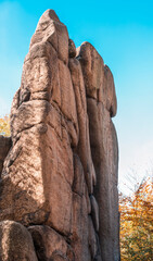 Natura, las, góry, drzewa, krajobraz, jesienią, drzew, skały, Polska, Krajobraz, Jesień, Dolny śląsk,  © Adrian Jaśpiński