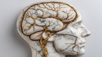 Illustration of mind erosion showing fragile thoughts and mental decline