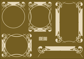 Ramki Art Nouveau © g_oann