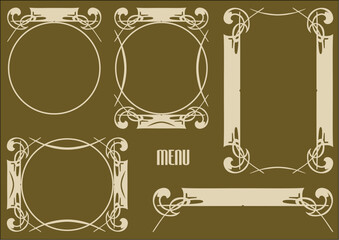 Ramki Art Nouveau © g_oann