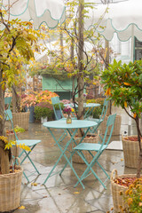 Storytelling image of Chisinau city in the Republic of Moldova on a calm autumn morning, wrapped in fog and warm sunrise light highlighting the charm of the capital.