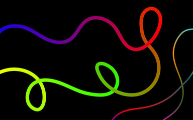 Vibrant Gradient Swirls on a Dark Background