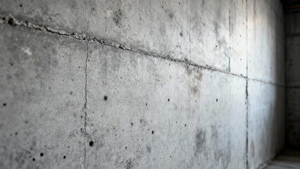 Detailed close-up of a textured concrete wall, ideal for architectural backgrounds or design projects.