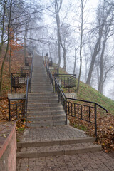 A very beautiful autumn day in the park. Gomel.