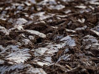 Frisch gepflügter Acker