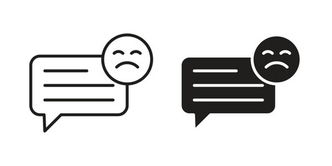 Complaint icon in trendy flat style design. Vector graphic illustration.