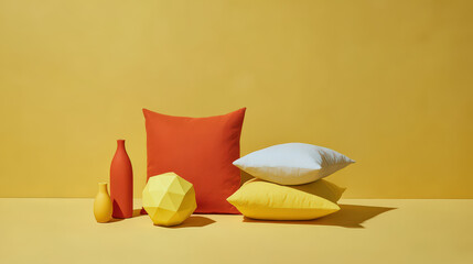 explore summer trends of  featuring array of ultrabright home decor items against clean solid background