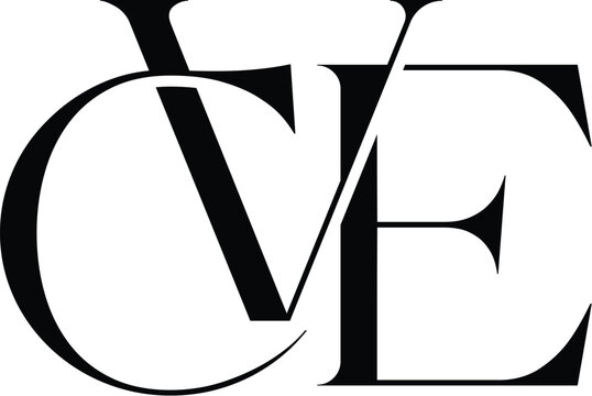 CVE Letter Initial Logo Design Template Vector Illustration