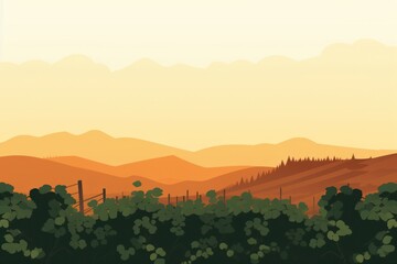 Naklejka premium Vineyard backgrounds landscape outdoors.