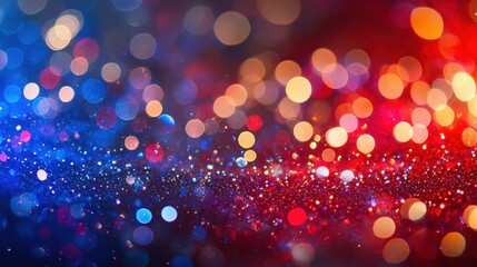 Laser speckle correlation bokeh effect abstract light interference patterns brilliant red blue gradient microscopic particle reflections defocused circles optical phenomenon