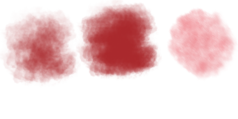 Abstract textured red shapes with soft edges against a dark background