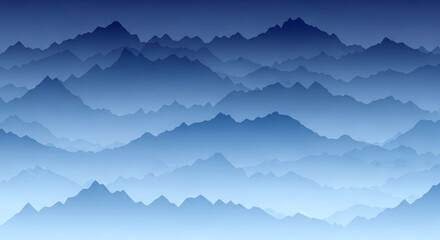 mountain landscape with clouds